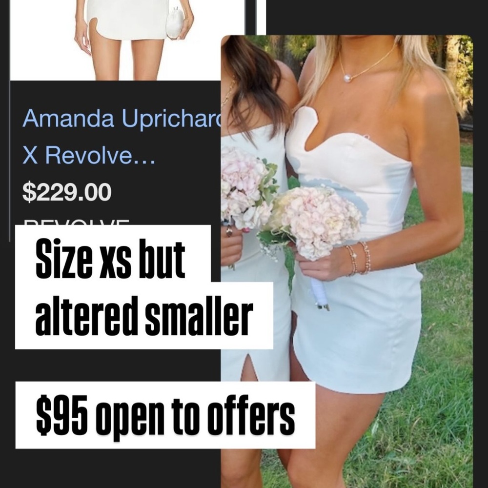Amanda Prichard White puzzle Mini Dress